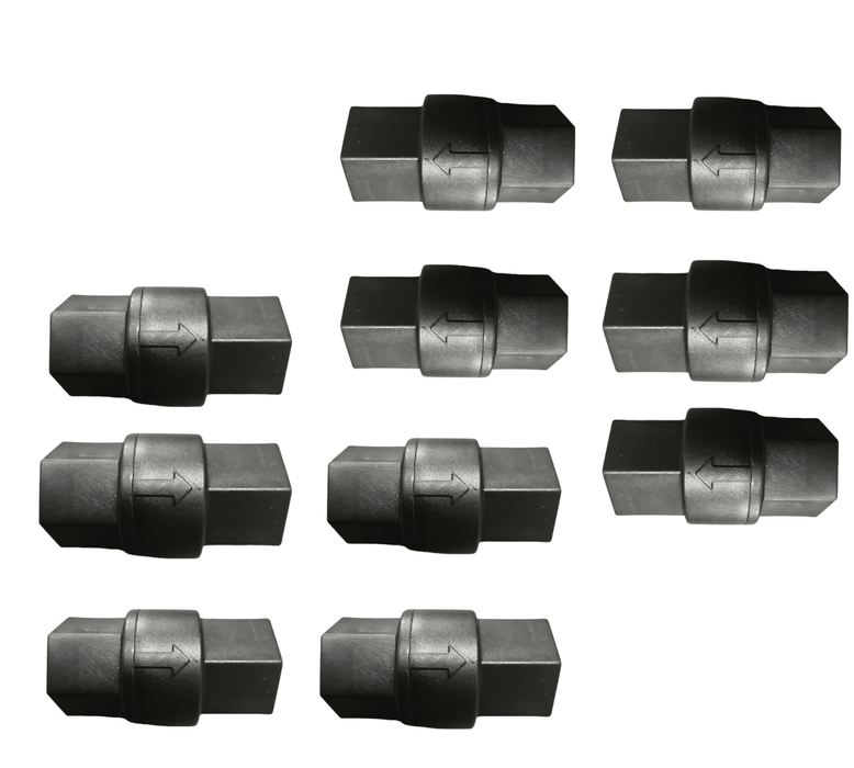 SMC 6850090 687 Series PVC NSF Check Valve ; 1/2"FNPT x 1/2"FNPT Buna CheckValve 1/2"FNPT x 1/2"FNPT Buna SMC 10 Pack 