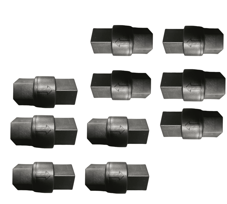 SMC 6940090 694 Series PVC NSF Check Valve ; 1/4"FNPT x 1/4"FNPT Buna CheckValve 1/4"FNPT x 1/4"FNPT Buna SMC 10 Pack 