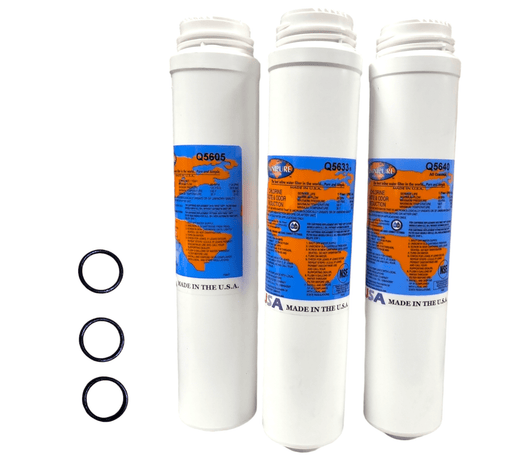 Omnipure Q5605 Q5633 Q5640 Replacement Sediment Carbon Filter Cartridge Set for PuROTwist 4000 PuROTwist RO Replacement Kit Omnipure 