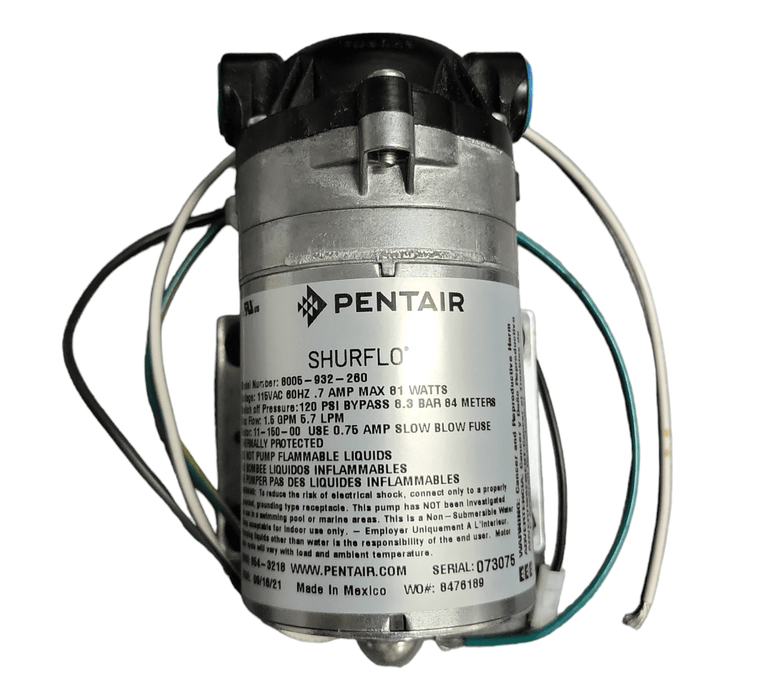 Shurflo 8005-932-260 Delivery Diaphragm Pump 115V 120PSI Bypass 8000 SERIES Delivery Pumps Shurflo By Pentair 