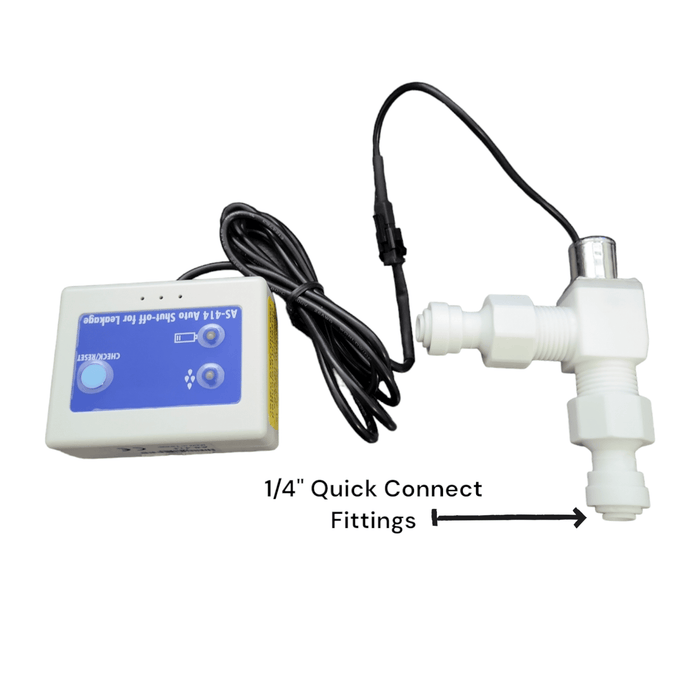 AS-414 Leak Detector Auto Off Low Battery Programmable Savant AS-414 / Leak Sensor Savant 1 Pack-With 1/4" Fittings 