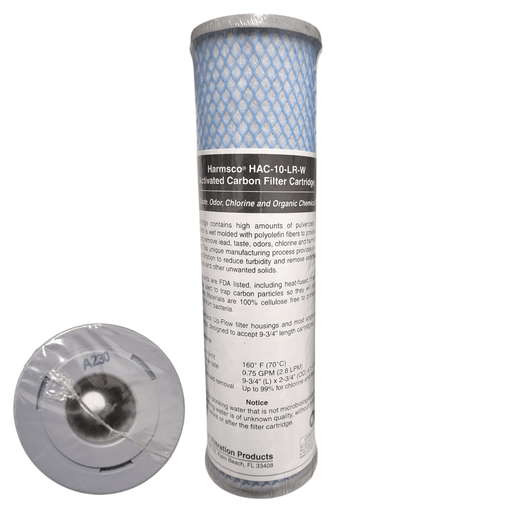 Harmsco HAC-10-LR-W Carbon Filter A230 Size 2.5" x 10" HAC | 2.5" x 10"| Carbon Filters HARMSCO Filtration Products 1 Pack 