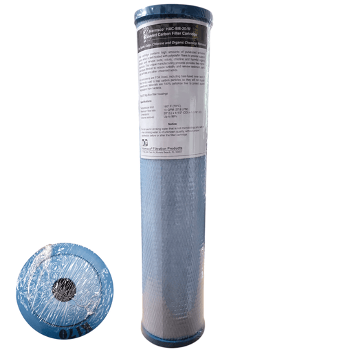 Harmsco Blue Carbon Filter HAC-BB-20-W Size 4.5" x 20" HAC-BB| 4.5" x 20"| Carbon Filters HARMSCO Filtration Products 1 Pack 