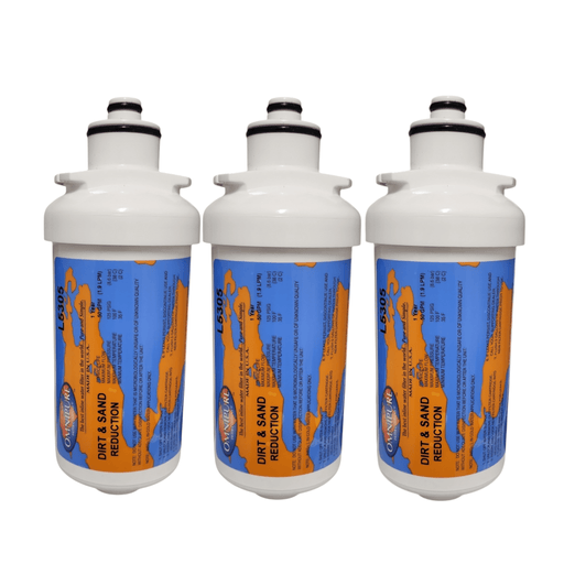 Omnipure L5305 Dirt & Sand Reduction L-Serie Water Filters L-Series|Dirt & Sand |6"Length Omnipure 3 Pack 