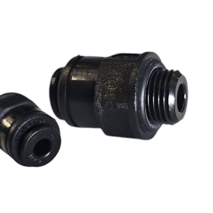 John Guest Black PM010411E Metric Male Connector 4mm O.D.By 1/8" Bsp Male Metric Male Connector Black Acetal JOHN GUEST 1 Pack 