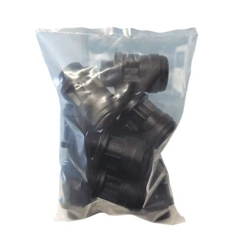 John Guest PM012216E Male Connector Black Plastic Size 22MM x 3/4"Bsp Metric Male Connector Black Acetal JOHN GUEST 10 Pack 