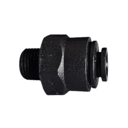 John Guest PP010821E 1/4" x 1/8" Black Male Connector Polypropylene NPTF Male Connector Black Polypropylene JOHN GUEST 