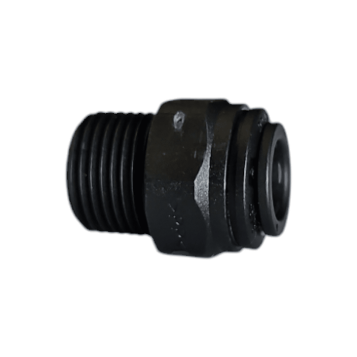 John Guest PP011223E 3/8" x 3/8" Black Male Connector Polypropylene NPTF Male Connector Black Polypropylene JOHN GUEST 1 Pack 