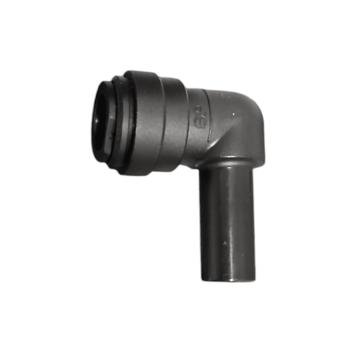 John Guest PP221616E Stem Elbow Connector Polypro - 1/2" Stem x 1/2" Black Stem Elbow JOHN GUEST 1 Pack 