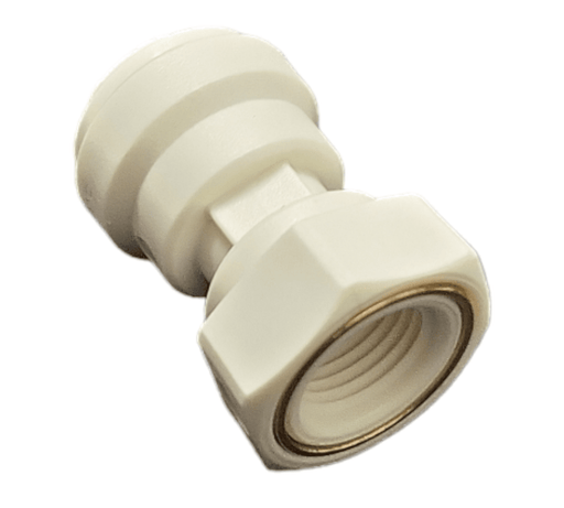 John Guest PP450821W Female Adapter Polypro - 1/4 x 1/8 NPTF Female Adapter NPTF John Guest 1 Pack 