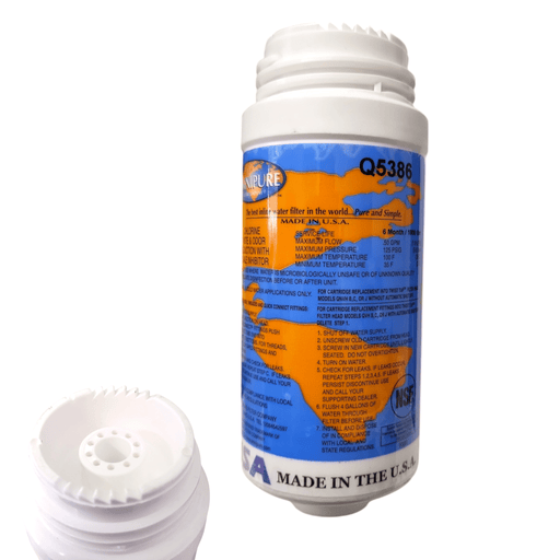 Omnipure Q5386 Granular Carbon Filter with Phosphate for Scale Inhibitor 2.5" x 6" GAC|Chlorine Taste Reduction |6"Length Omnipure 1 Pack 