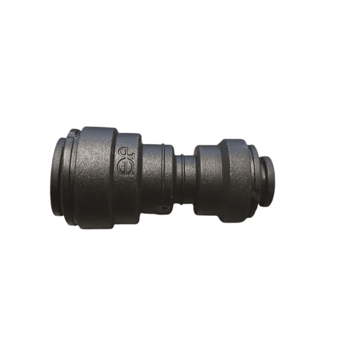 John Guest Black PP201208E Black Polypropylene Reducer Union 3/8" By 1/4" Union Connector Black Polypropylene JOHN GUEST 1 Pack 